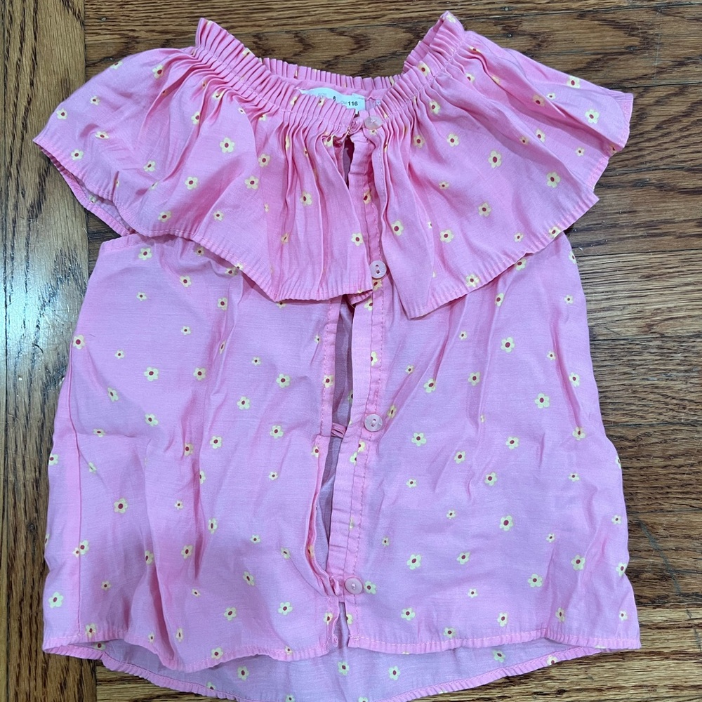 Zara Pink Floral Kids Blouse